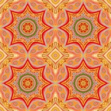 Seamless pattern, pastel paintings Stock Illustration