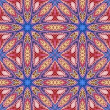 Seamless pattern, pastel paintings Stock Illustration