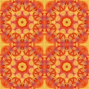 Seamless pattern, pastel paintings Stock Illustration