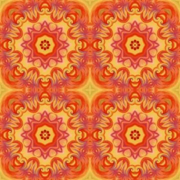 Seamless pattern, pastel paintings Stock Illustration