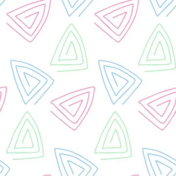 Seamless pattern in pastel tones. Hand drawn. Vector illustration. 스톡 일러스트