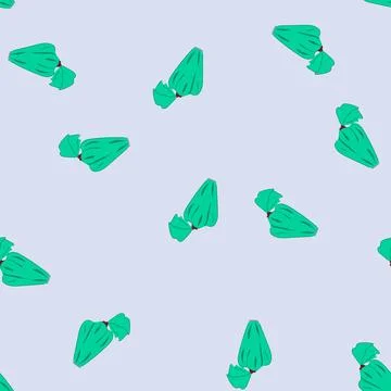 Seamless pattern pastry bag with piping tip for decorating cakes Stock Illustration
