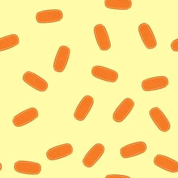 Seamless pattern patchwork fabric patches cartoon vector Illustration