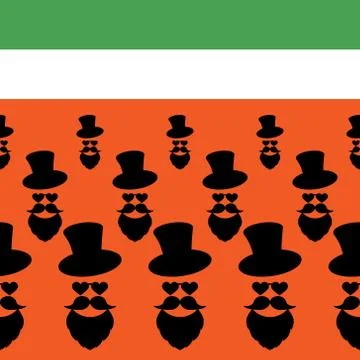 Seamless pattern for Patrick's day. Stylized striped ornament of colors of the Illustrazione stock