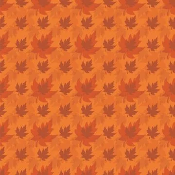 Seamless pattern with patterned leaves. Complex vector illustration. Stock Illustration