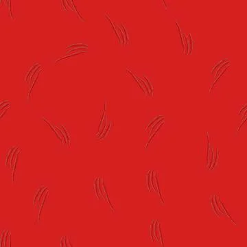 Seamless pattern paw claw scratch cartoon vector 库存插图