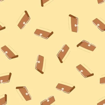 Seamless pattern pay wallet vintage cartoon vector Stock Illustration