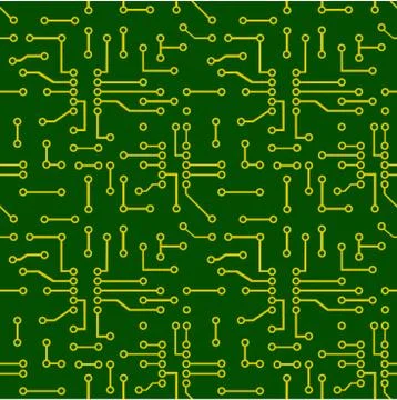 Seamless pattern of pcb vector Stock Illustration