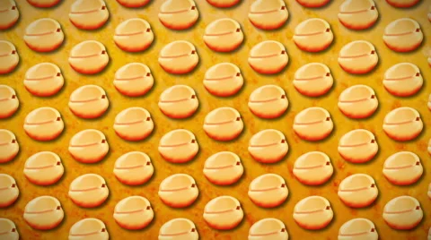 Seamless pattern peach Stock Footage 50414716