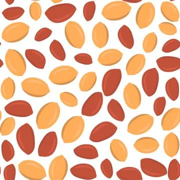 Seamless pattern peanuts on a white background eps Illustrazione stock