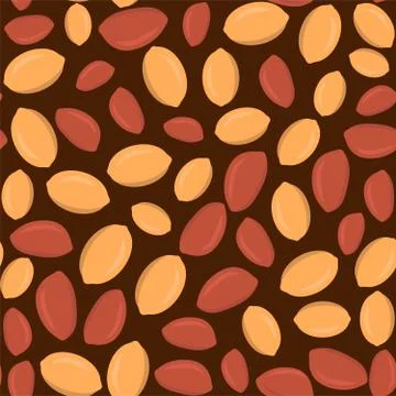 Seamless pattern peanuts on a white background eps Illustrazione stock