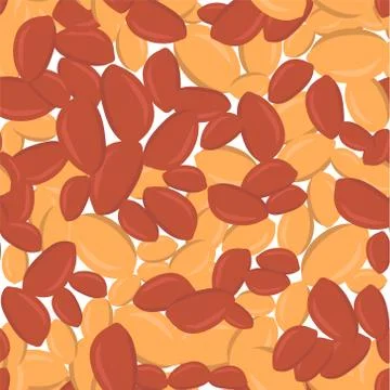 Seamless pattern peanuts on a white background eps Illustrazione stock