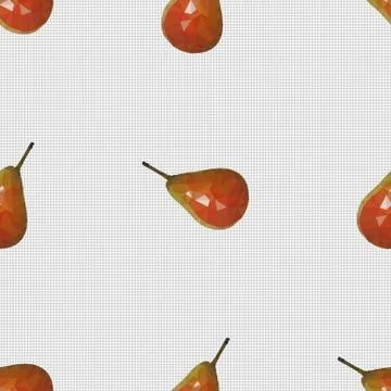 Seamless pattern with pears Stock Illustration