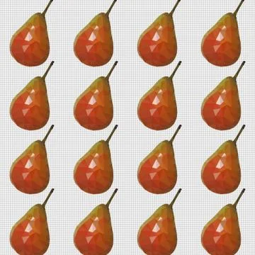 Seamless pattern with pears Stock Illustration