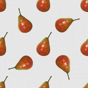 Seamless pattern with pears Stock Illustration