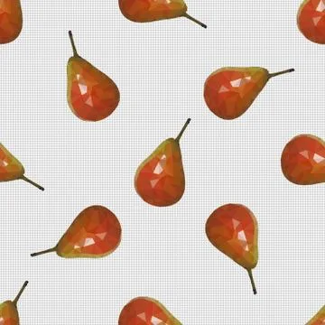 Seamless pattern with pears Stock Illustration