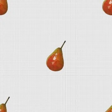 Seamless pattern with pears Stock Illustration