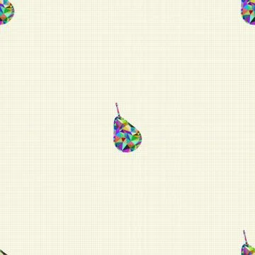 Seamless pattern with pears Stock Illustration