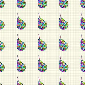 Seamless pattern with pears Stock Illustration