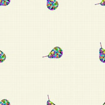 Seamless pattern with pears Stock Illustration