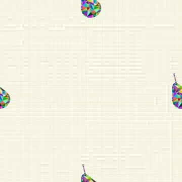 Seamless pattern with pears Stock Illustration