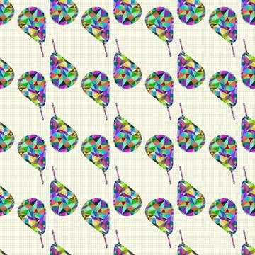 Seamless pattern with pears Stock Illustration