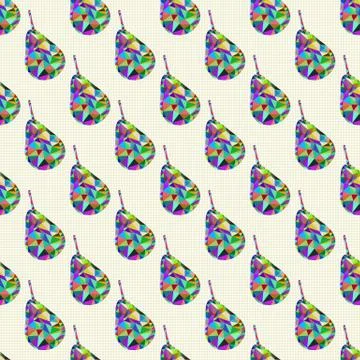 Seamless pattern with pears Stock Illustration