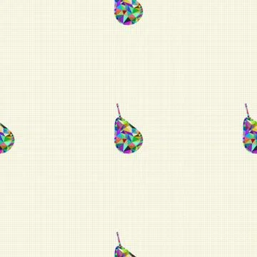 Seamless pattern with pears Stock Illustration