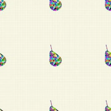 Seamless pattern with pears Stock Illustration
