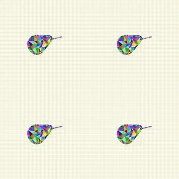 Seamless pattern with pears Stock Illustration