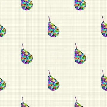 Seamless pattern with pears Stock Illustration