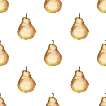 Seamless pattern with pears Stock Illustration