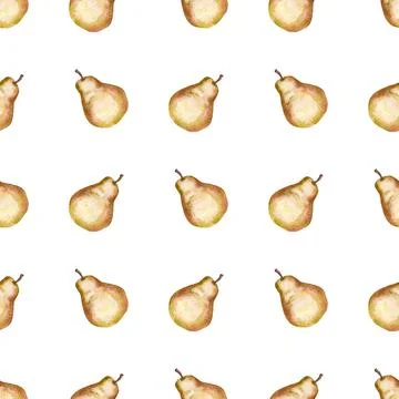 Seamless pattern with pears Stock Illustration