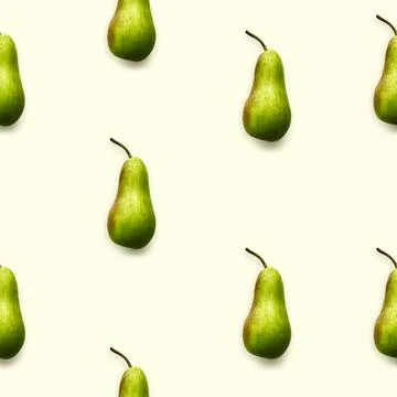Seamless pattern of pears Stock Photos