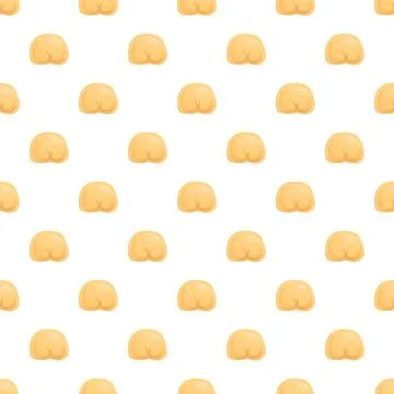 Seamless pattern with pelmeni dumplings on white background Illustrazione stock