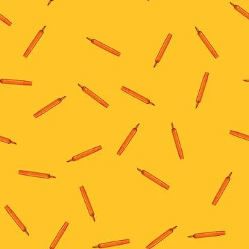Seamless pattern pen highlighter cartoon vector sign color Stock Illustration