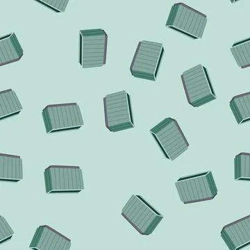 Seamless pattern pen pencil holder cartoon vector Stock Illustration
