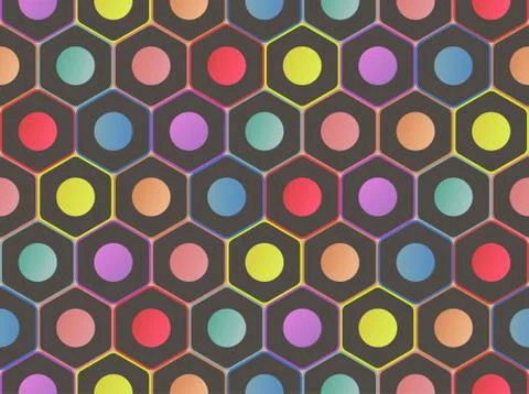 Seamless pattern with pencils in flat style Stock Illustration