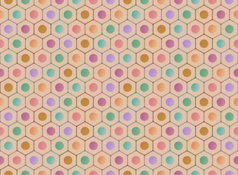 Seamless pattern with pencils in flat style Stock Illustration