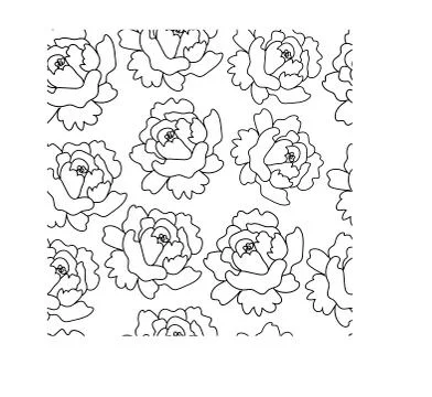 Seamless pattern with peonies, roses and anemones. The botanical Stock Illustration