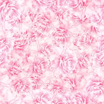 SEAMLESS pattern of peony blossoms Stock Photos