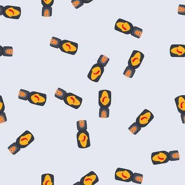 Seamless pattern pepper spray bottle showing safety and protection concept Stock Illustration