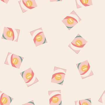 Seamless pattern performance annual report cartoon vector Illustrazione stock