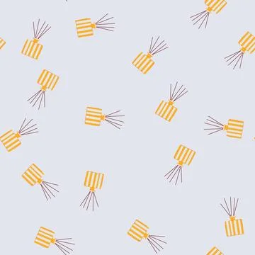 Seamless pattern perfume aroma sticks cartoon vector 库存插图
