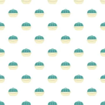 Seamless pattern with pet carrier boxes イラスト素材