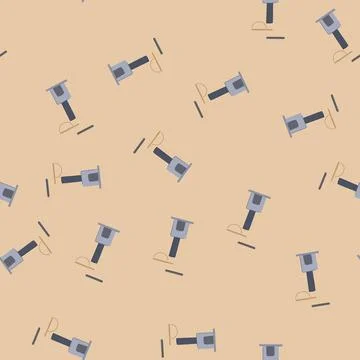 Seamless pattern pet cat house cartoon vector 스톡 일러스트