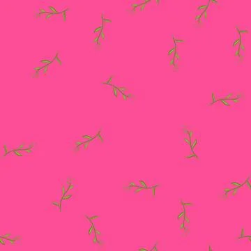 Seamless pattern petal flower branch cartoon vector Illustrazione stock