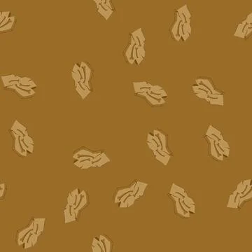 Seamless pattern petrified fossil cartoon vector Stock Illustration