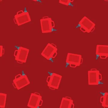 Seamless pattern petrol fuel can cartoon vector Stock Illustration