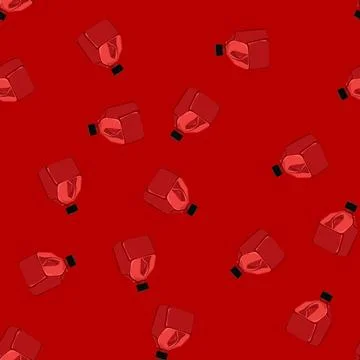 Seamless pattern petrol fuel can cartoon vector Stock Illustration